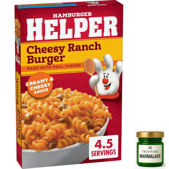 Hamburger Helper Cheesy Ranch Burger, 5.5 oz Box (1 Pack )