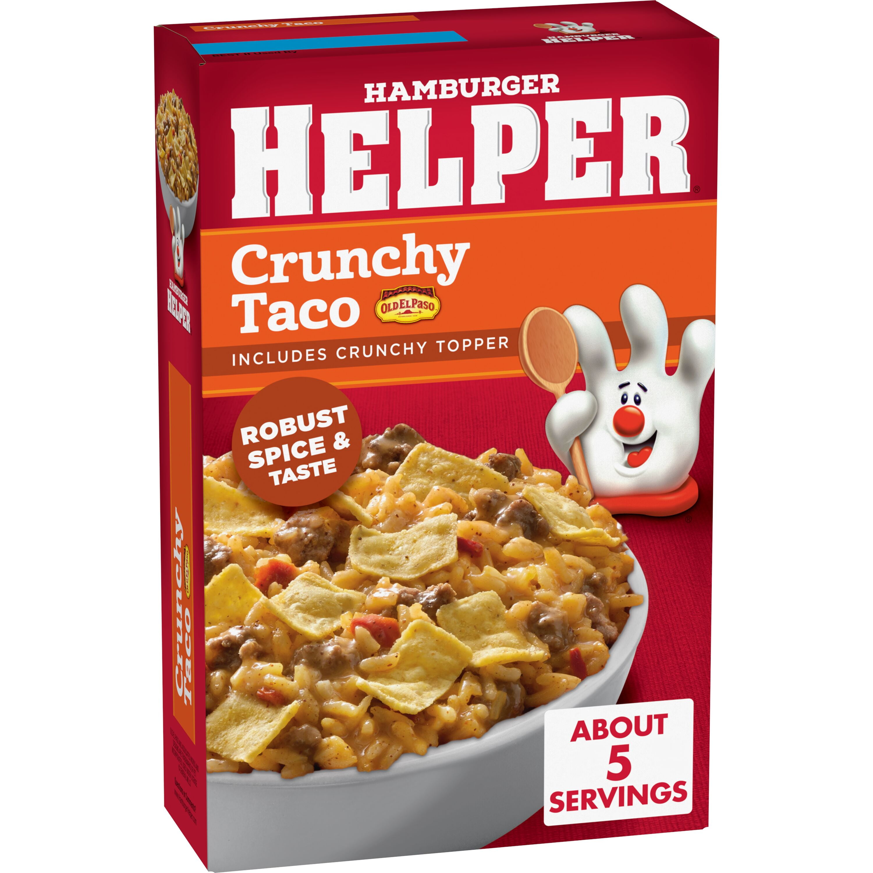 Hamburger Helper Crunchy Taco Rice, 7.6 oz Box