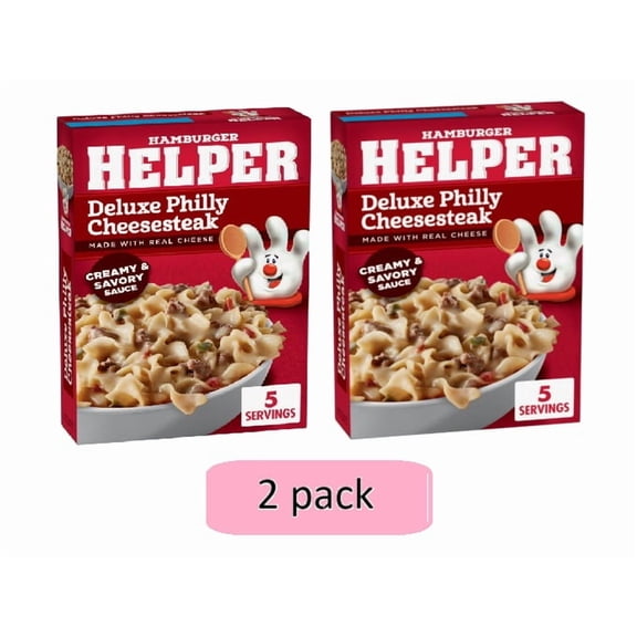 Hamburger Helper Deluxe Philly Cheesesteak Pasta, 4.8 oz Box