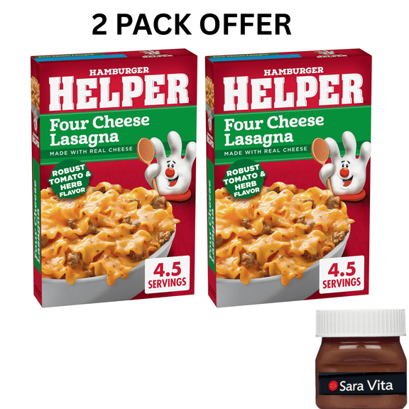 Hamburger Helper Four Cheese Lasagna, 5.5 oz Box