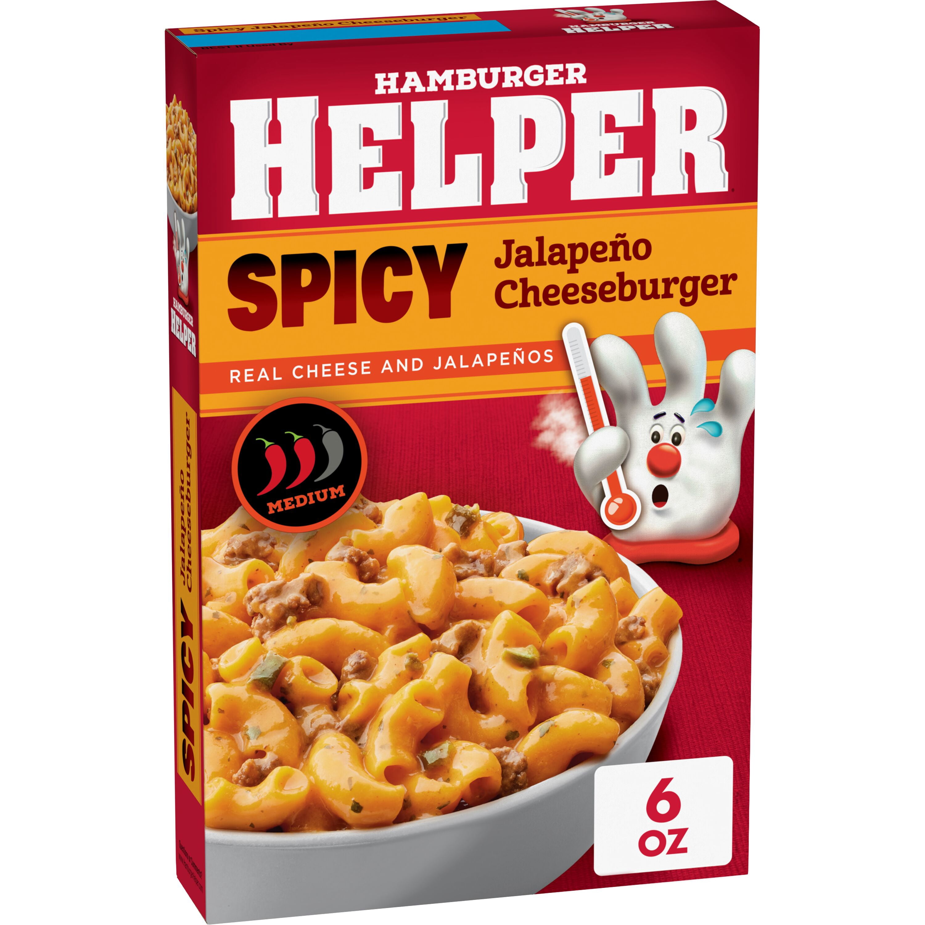 Hamburger Helper Spicy Jalapeno Cheesburger, 6 oz Box