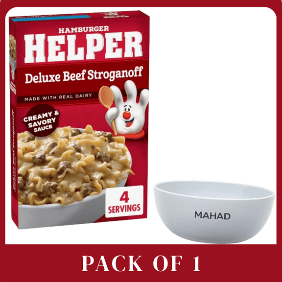 Hamburger Helper Pasta Beef with Rich Beef Flavor, 5.9 Ounces Box-1 pack-with Bowl