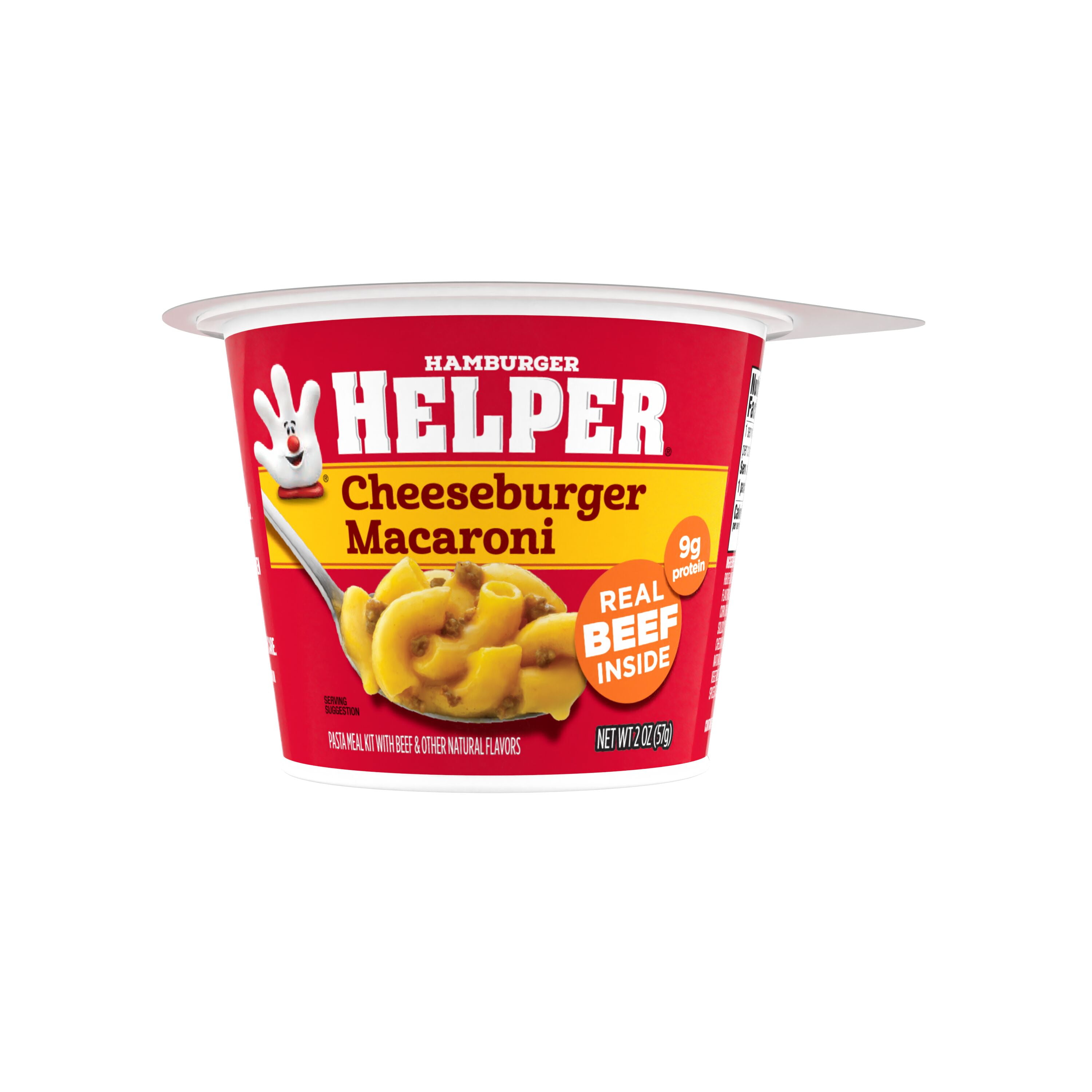 Hamburger Helper Pasta Cheeseburger Macaroni 2 oz Microwave Cup Shelf Hamburger Helper Pasta Cheeseburger Macaroni 2 oz Microwave Cup Shelf