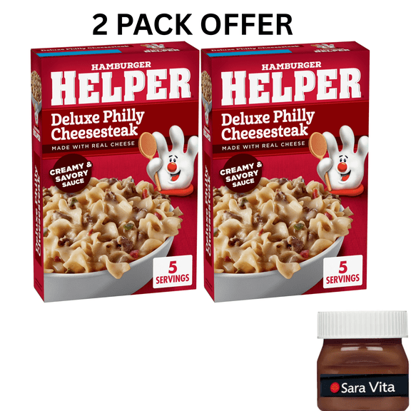 Hamburger Helper Pasta Deluxe Philly Cheesesteak, 4.8 Ounces Box