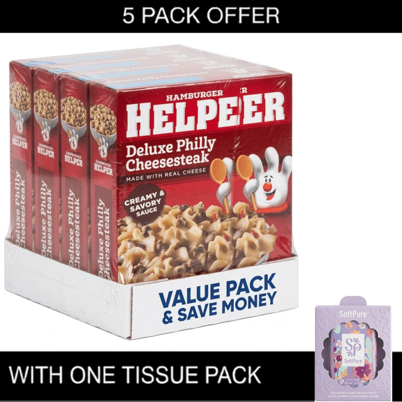 Hamburger Helper Pasta Deluxe Philly Cheesesteak, 4.8 Ounces Boxes