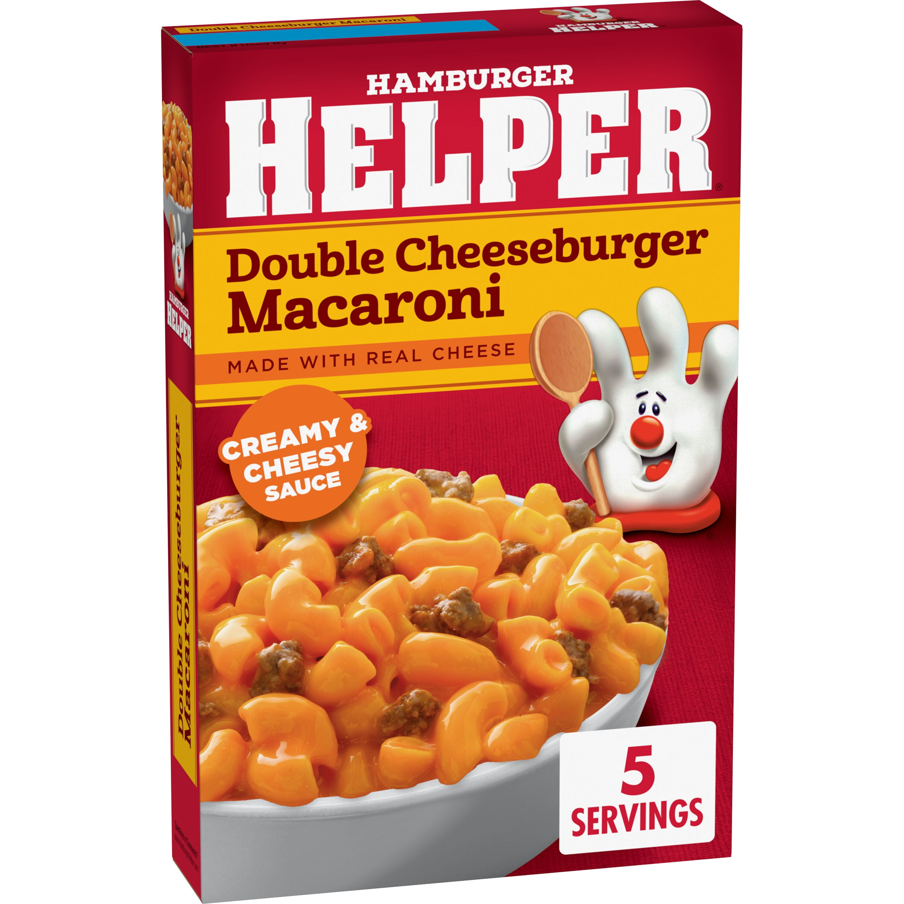 Hamburger Helper Pasta Double Cheeseburger Macaroni, 6 Ounces Box