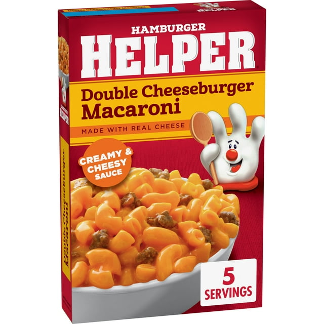Hamburger Helper Double Cheeseburger Macaroni 6 oz Box Walmart com Hamburger Helper Double Cheeseburger Macaroni 6 oz Box Walmart com