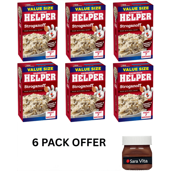 Hamburger Helper Pasta Stroganoff, 10.2 oz Value Size Box