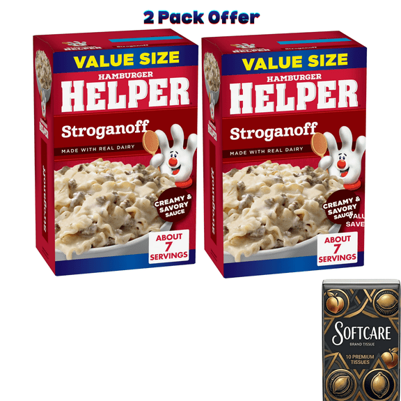 Hamburger Helper Pasta Stroganoff, 10.2 oz Value Size
