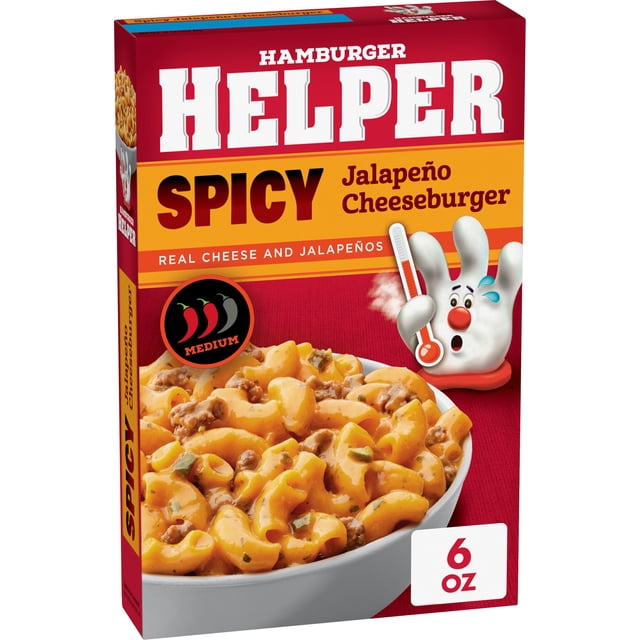 Hamburger Helper Spicy Jalapeno Cheesburger, 6 oz Box - Walmart ...
