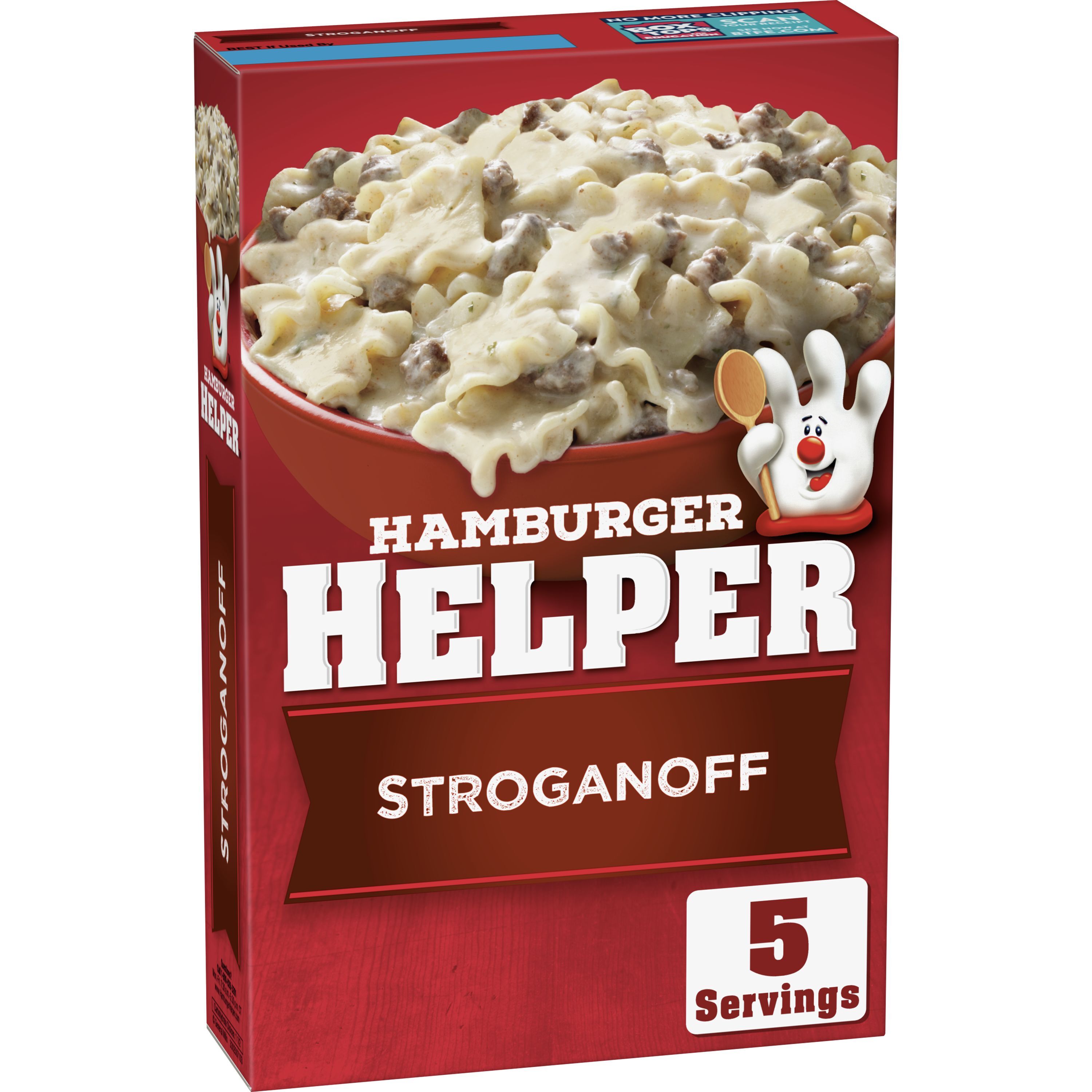 Hamburger Helper, Stroganoff, Pasta & Creamy Sauce Mix, 6.4 oz Box - image 1 of 10
