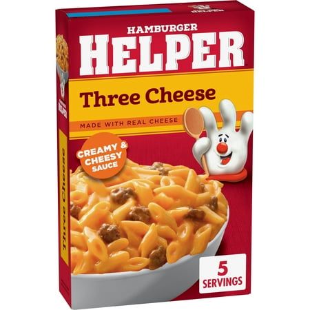 Hamburger Helper Pasta Three Cheese, 6 Ounces Box