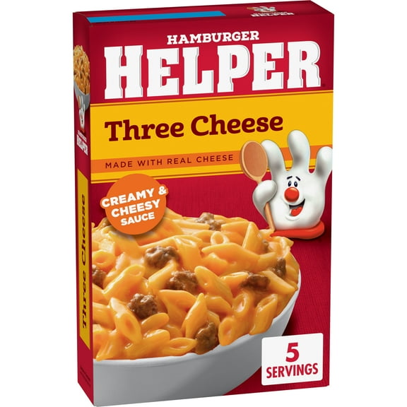 Hamburger Helper Three Cheese Pasta, 6 oz Box
