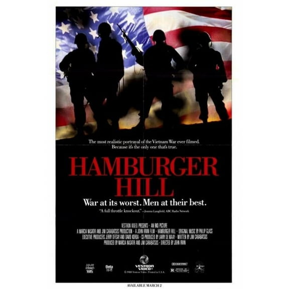 Hamburger Hill Movie Poster - 27 x 40 in.