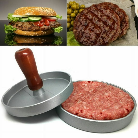 Hamburger Patty Maker Grill Press Large Round Burger Metal Mould Cooking Tools