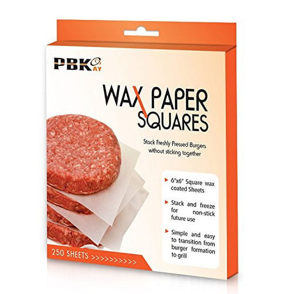 Unbleached Parchment Patty Paper, Heavy Duty 6x6 inches Burger Patty P