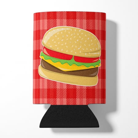 Hamburger Plaid Can or Bottle Hugger