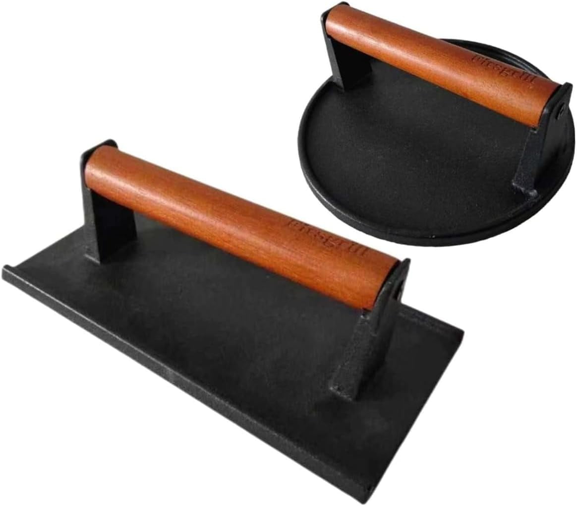 Hamburger Press, Heavy Duty Cast Iron Hamburger Press Meat Press with ...