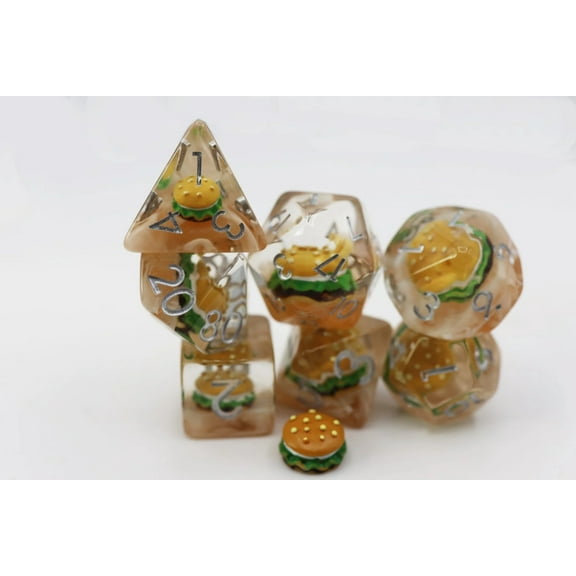 Hamburger RPG Dice Set