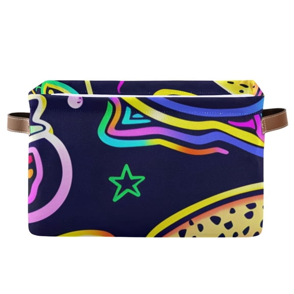 Hamburger Sandwich Fruit Storage Bins Baskets With Handles Storage Box Clothes Organizer Organization Toys