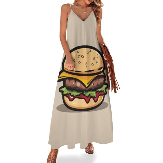 Hamburger Sleeveless Dress Dresses Women Summer Women's Summer Clothing