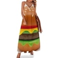 thumbnail image 1 of Hamburger Sleeveless Dress Loose Women's Dress Dresses Luxury Evening Dresses, 1 of 9