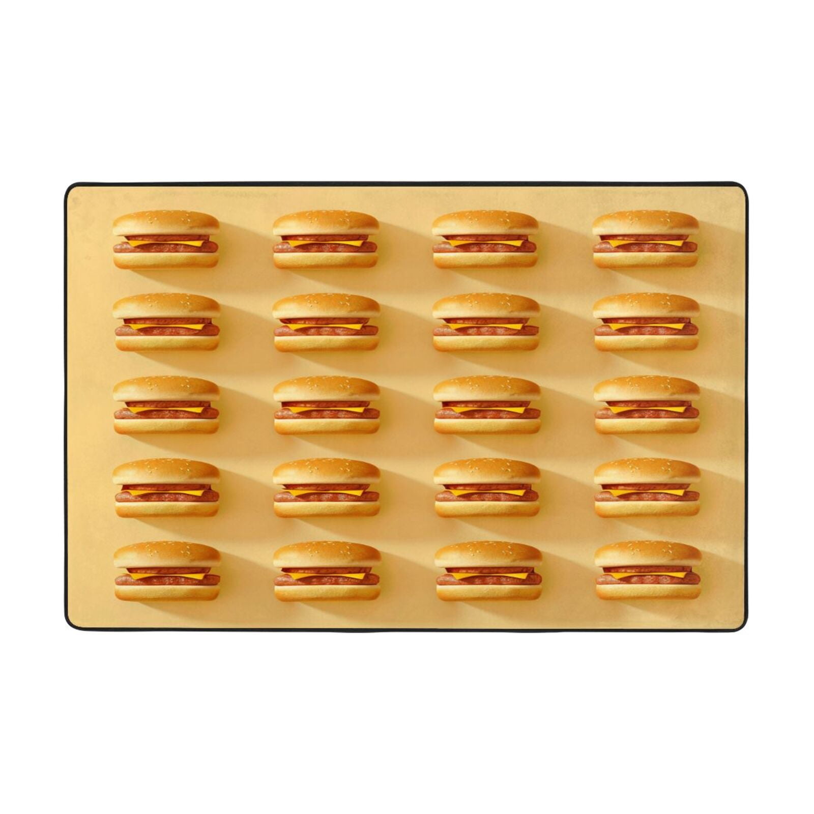 Hamburgers Rugs Washable Cover Floor Rug Carpets Bathroom Decorations