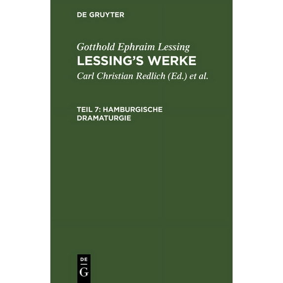 Hamburgische Dramaturgie, (Hardcover)