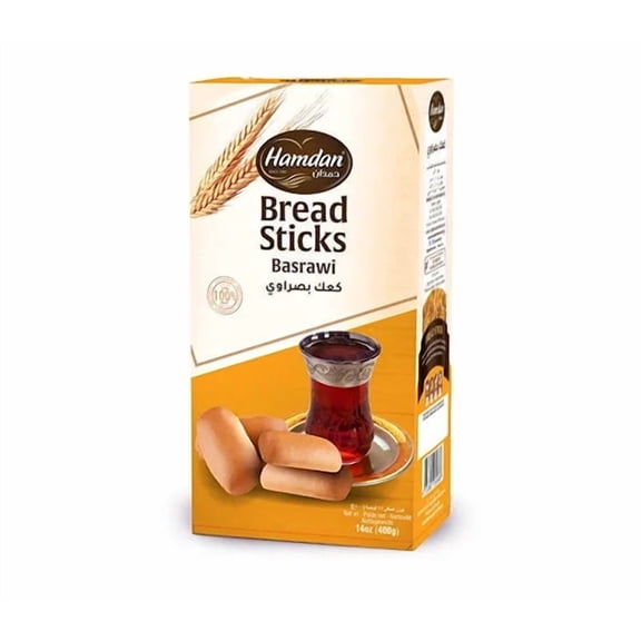 Hamdan Basrawi Bread Sticks 14oz Crispy Kaak for Tea Pairing - 1 pc