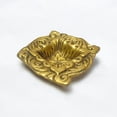 thumbnail image 1 of Hamdmade Brass Oil Lamp Floral Design Temple Pooja Arati Diya Deepak 1 wick For Home-0.75 Inch, 1 of 3