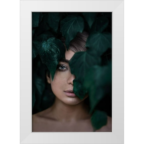 Hamedani, Ardalan 17x24 White Modern Wood Framed Museum Art Print Titled - Her Eye