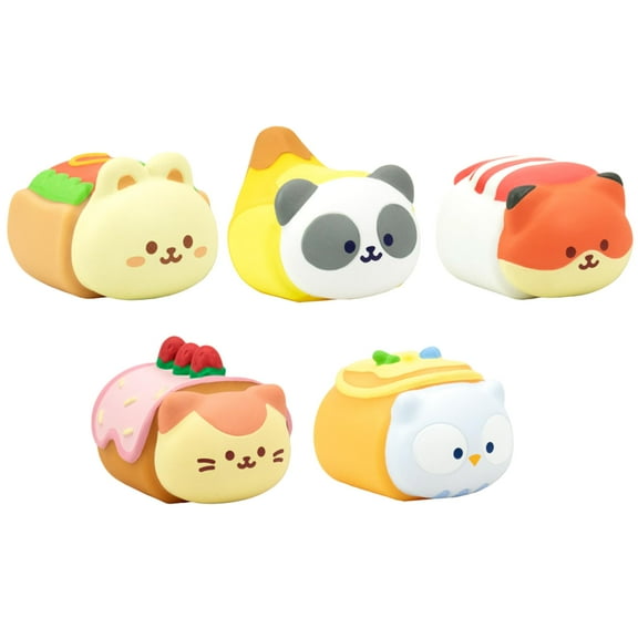 Hamee Anirollz [Surprise Capsule Series 2] Cute SquiSHU Squishy Toys [Birthday Gift Bags, Party Favors, Gift Basket Filler, Stress Relief Toys]  1 Pc. (Mystery  Blind Capsule)