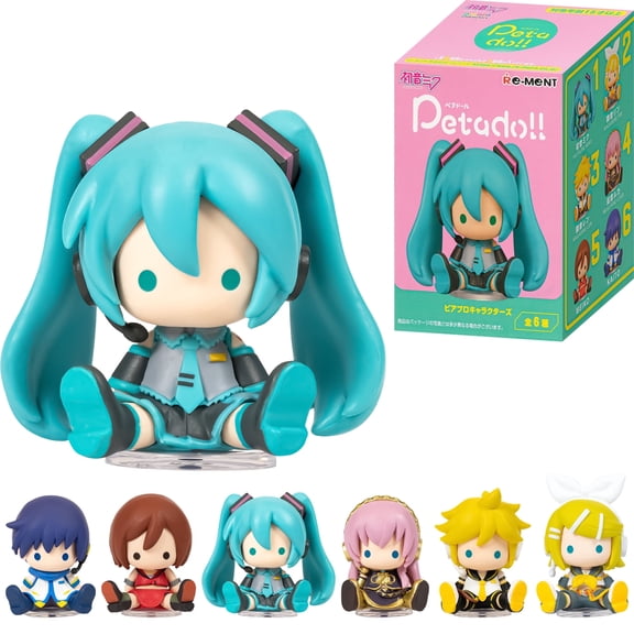 Hamee RE-MENT Hatsune Miku Blind Box Figure for Birthday Gift, Party Favor, Collectible Toy (HATSUNE MIKU petadoll) – 1 Pc. Mystery Box