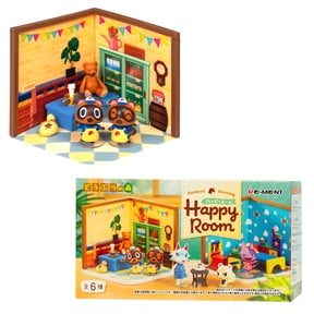 Hamee RE-MENT Animal Crossing Blind Box Diorama Miniature Figure Set for Birthday Gift, Party Favor, Collectible Figurine (Animal Crossing Happy Room) 1 Pc. Mystery Set