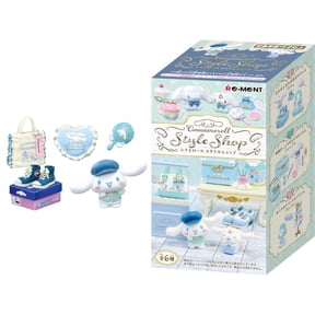 Hamee RE-Ment Hello Kitty and Friends Blind Box Diorama Miniature Figure Set for Birthday Gift, Party Favor, Collectible Figurine, Sanrio Fan (Cinnamoroll Style Shop) 1 Pc. Mystery Set