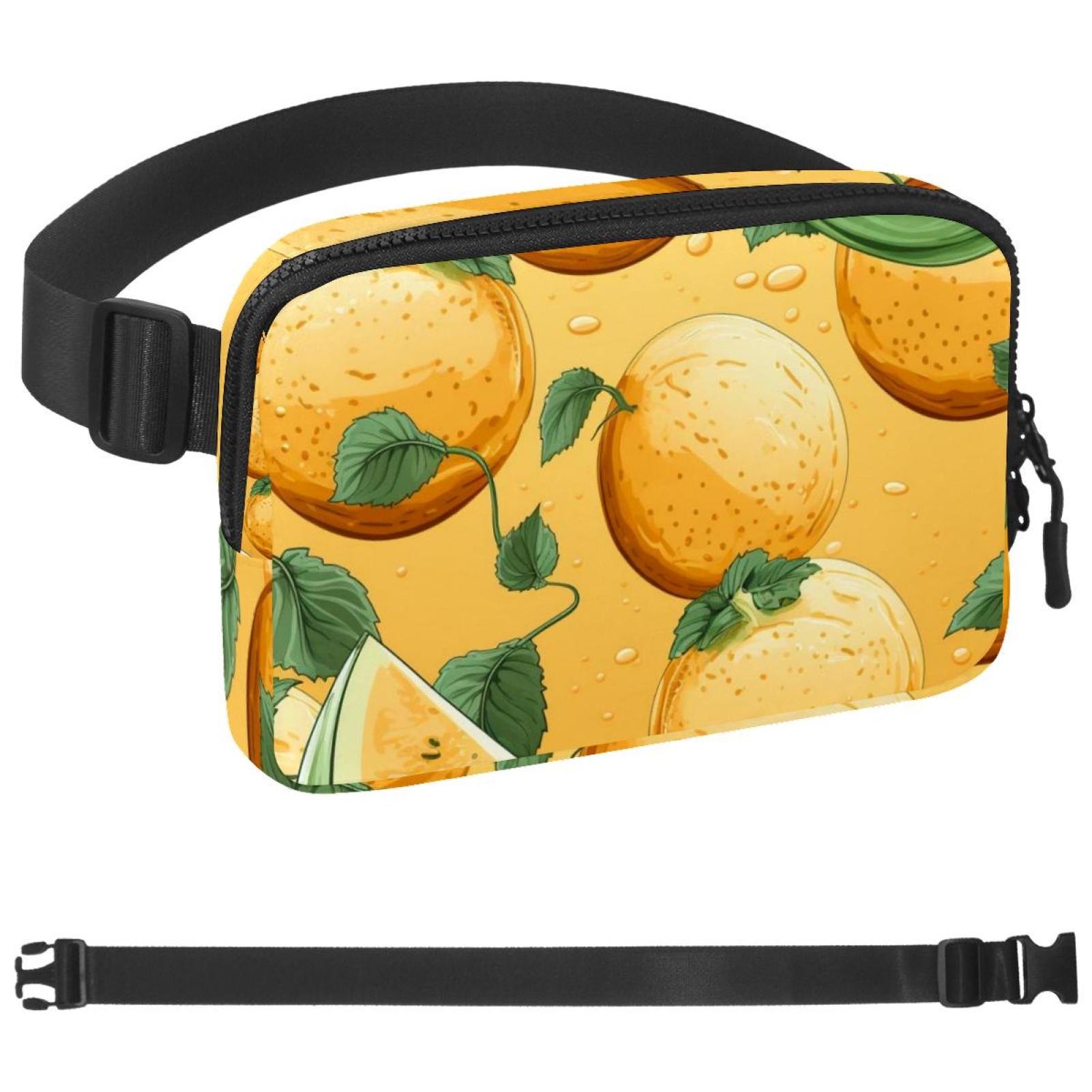 Hami Melon Running Belt Bag,Adjustable Fanny Waist Pack Phone Holder