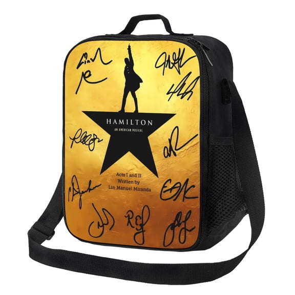 Hamil-ton The Musical Lunch Bag Lunch Box Lightweight Durable Lunch Tote Bag Portable Reusable Lunch Box Tote For Work Sport Picnic Camping