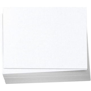 Hamilco Linen Textured Cardstock Paper 8 1/2 x 11 Blank Thick Heavy Weight  80 lb Cover Card Stock for Printer - 50 Pack Natural 