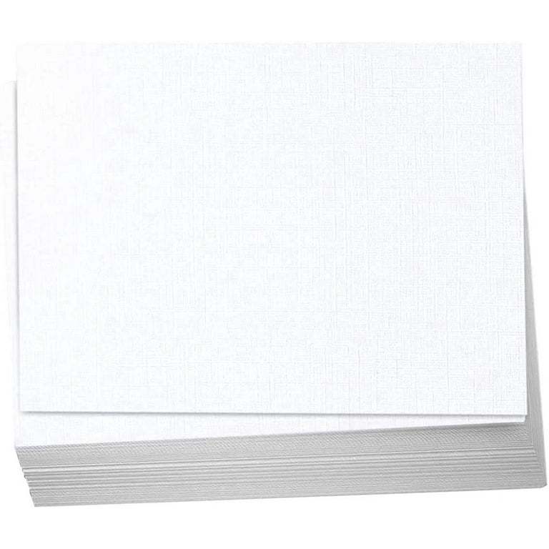 100 Soft Off-White Translucent 17# Thin Sheets - 4.5 X 6.25 Inches  Craft|Invitation Card Size - 17 lb/Pound Light Weight Fine Quality Paper -  Tracing