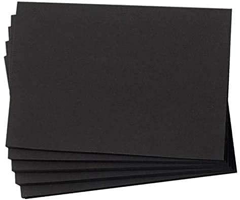 Hamilco 6x9 Black Cardstock Paper 80 lb Cover Card Stock 100 Pack
