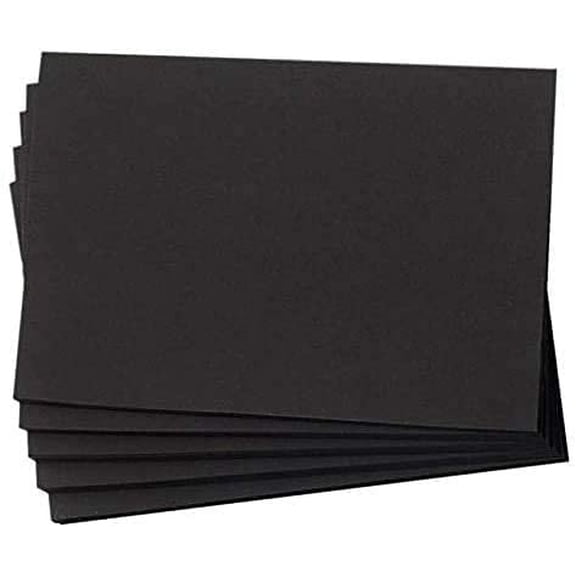 Hamilco 6x9 Black Cardstock Paper 80 lb Cover Card Stock 100 Pack