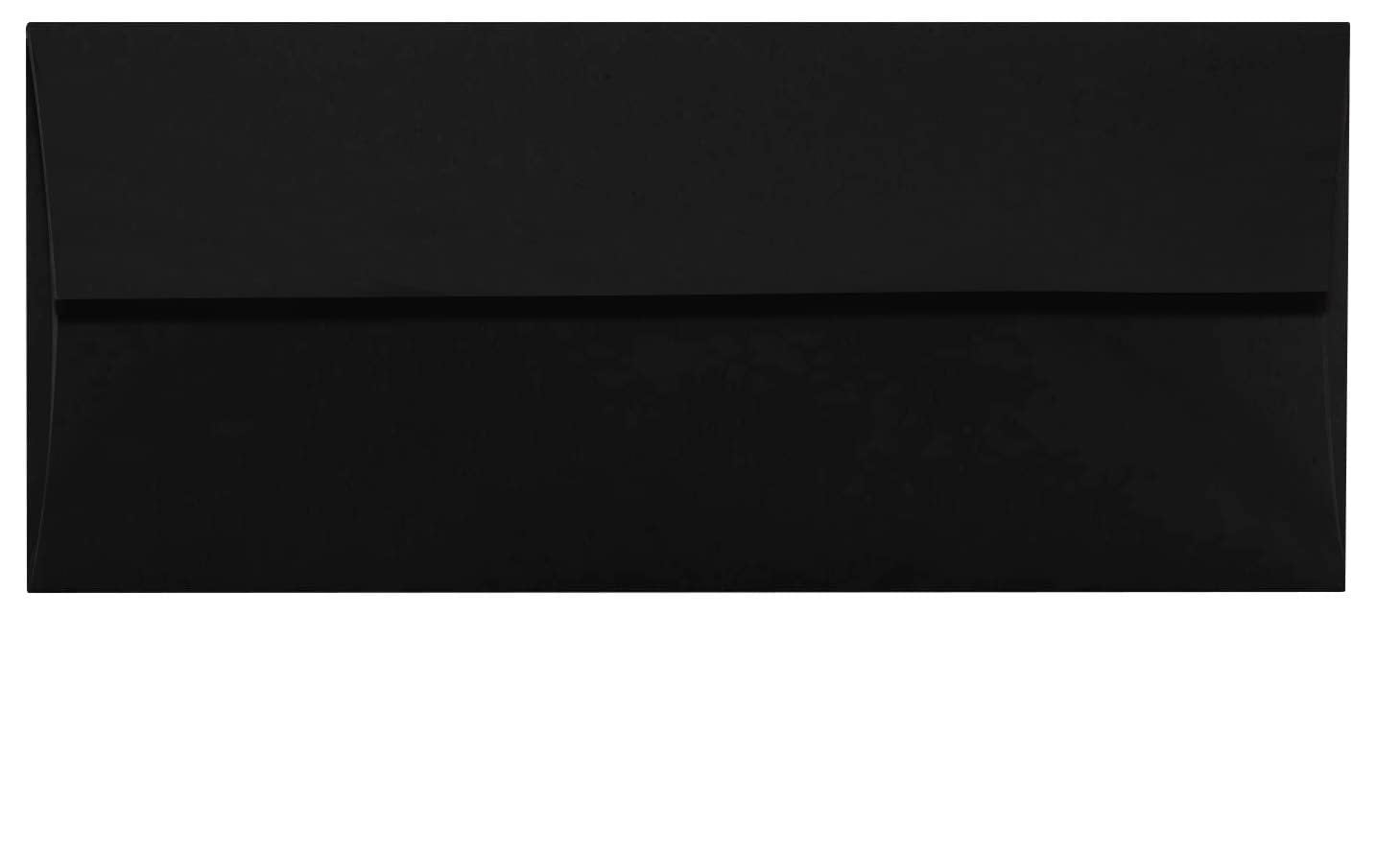 Hamilco Black Business Mailing Envelopes #10 4 1/8 x 9 1/2" 100 Pack