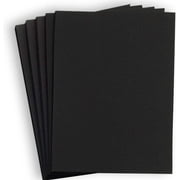 Hamilco Black Colored Cardstock Thick Paper - 8 1/2 x 11" Heavy Weight 80 lb Cover Card Stock - for Scrapbook Craft Calligraphy or Chalkboard Papers for Printer - 50 Pack