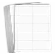 Hamilco Blank Business Cards Card Stock Paper White Mini Note Index Perforated Cardstock for Printer Heavy Weight 80 lb 3 1/2 x 2" 100 Sheets 1000 Cards