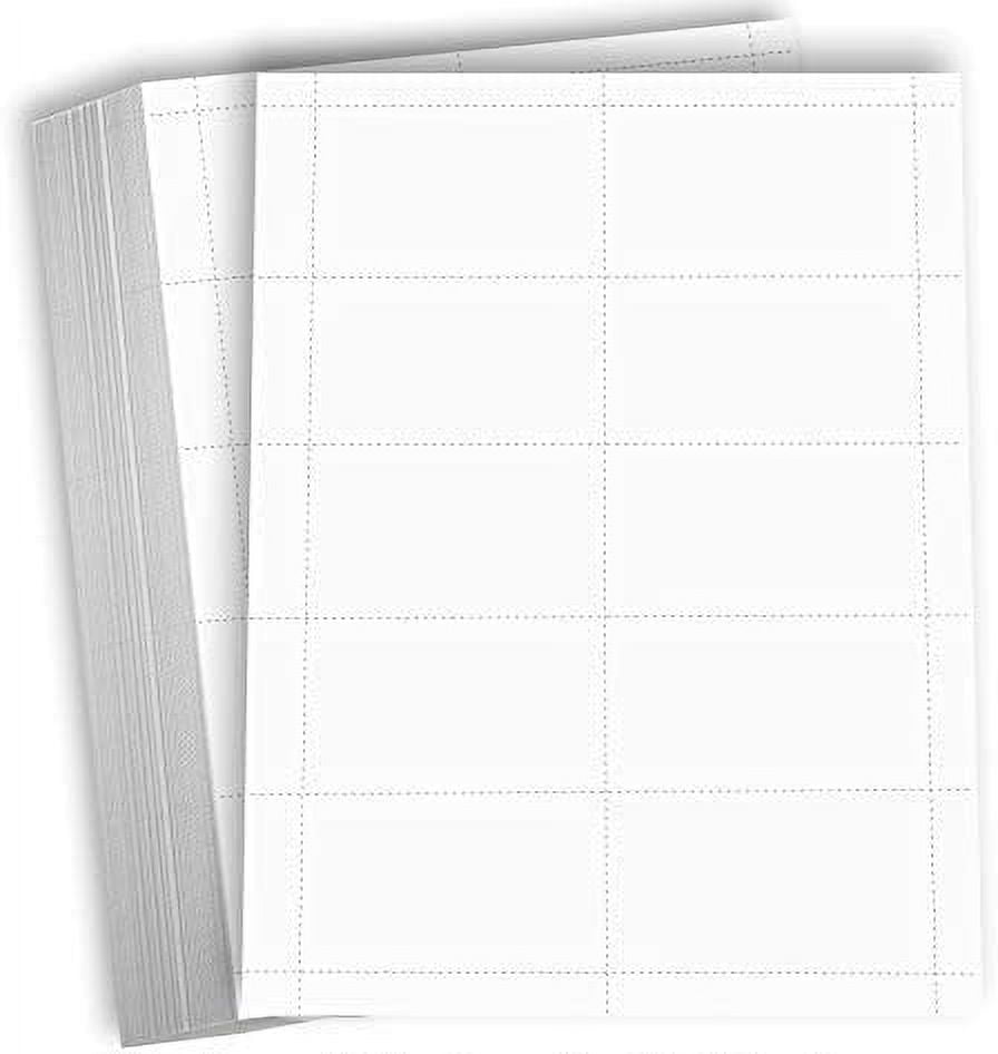  Lincia 200 Sheet Perforated Cardstock Paper 8-1/2 x 11  Printable Postcards Business Cards 6 Per Page Blank Cardstock 150 GSM  Printable Postcards Compatible with Laser Inkjet Printer (White) : Office  Products