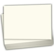 Hamilco Blank Index Cards 5 x 8 Card Stock 100lb Cover Cream Cardstock Paper - 100 Pack