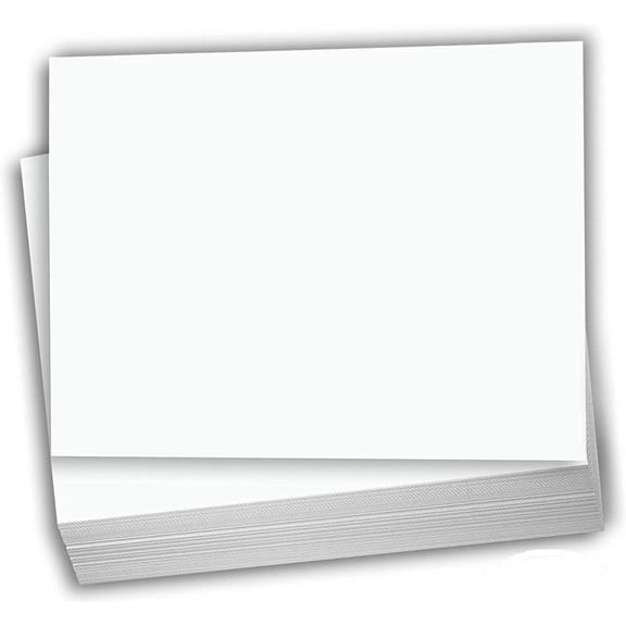 Hamilco Blank Index Cards 6" x 9" Heavyweight Card Stock 80lb Cover White Cardstock Paper - 100 Pack
