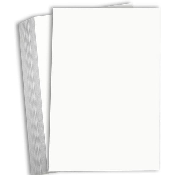 Hamilco Bright White Legal Size Cardstock Paper 8 1/2" x 14" Card Stock 80lb Cover 50 Pack Bright