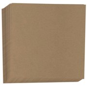 Hamilco Brown Colored Kraft Cardstock Scrapbook Paper 8x8 Heavy Weight 80 lb Cover 50 Pack