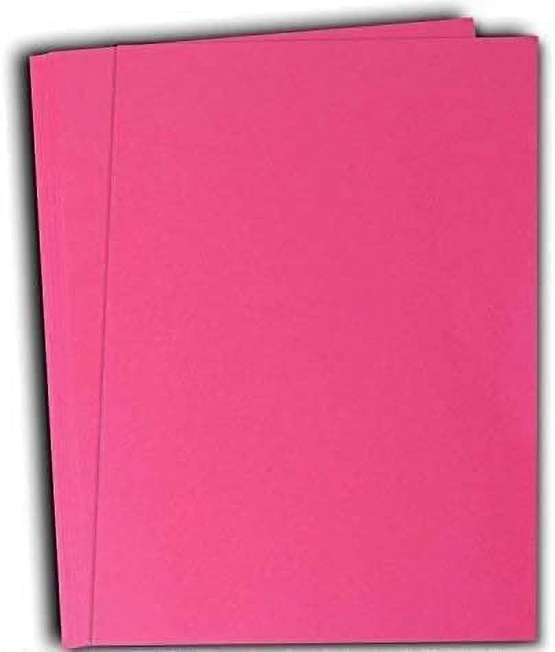Hamilco Colored Cardstock Paper 11" x 17" Fuchsia Pink Color Card Stock Paper 50 Pack